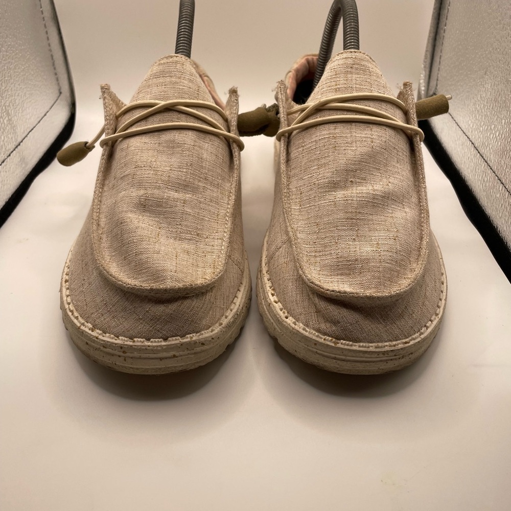 Hey Dude Wendy Chambray White loafers women’s size 8 - Picture 5 of 9
